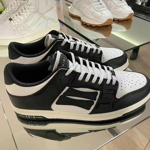 香港直邮正品代购amiri骨头鞋新款圆头低帮休闲运动板鞋男女同款