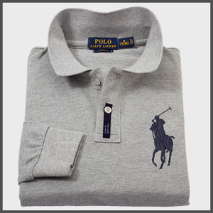 美国ralph lauren拉夫劳伦男士大马标polo衫翻领保罗长袖t恤大码