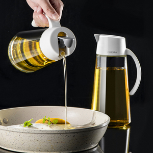 日本Asvel玻璃油壶酱油醋瓶厨房不挂油油壸家用自动开合油罐壶