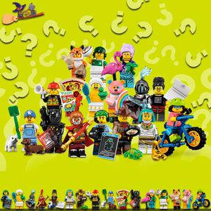 乐高抽抽乐4cm原封小人仔第19季71025十九季骑士披萨狐狸丛林探险