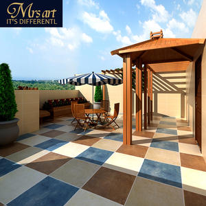 楼顶花园户外地板砖防滑晒抗冻美式田园别墅露阳台庭院子仿古瓷砖