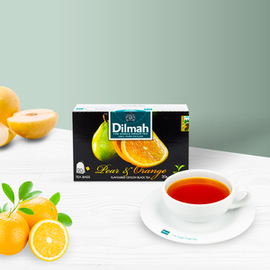 斯里兰卡原装进口茶叶迪尔玛香梨橙子味红茶30g盒装包装下午茶叶
