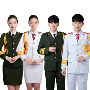 三军仪仗队升旗手服装国旗班海陆空军装元旦合唱朗诵演出服出租赁