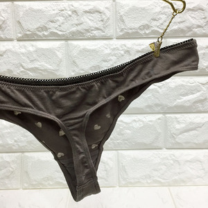 t-back低腰欧美柔软半透明心图案舒适无痕t裤莫代尔大码女丁字裤