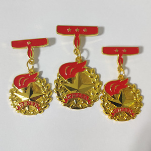 基础胸章红领巾奖章徽章小学红星章星级勋章定制校徽制作桂宇标牌7