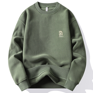 加绒卫衣男潮流加厚奥粒绒保暖上衣秋冬保暖男装休闲双面绒打底衫