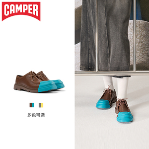 Camper看步情侣款鞋junction新款可替换鞋头休闲皮鞋增高平底鞋