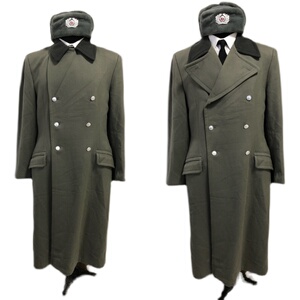 德意志民主共和国民主德国东德人民君冬季黑领常礼服大衣