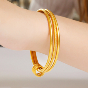 古法黄金手镯银