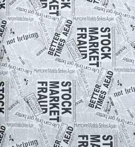 英伦风格黑白色英文墙纸 卡其色无纺布英文旧报纸壁纸 咖啡厅潮店