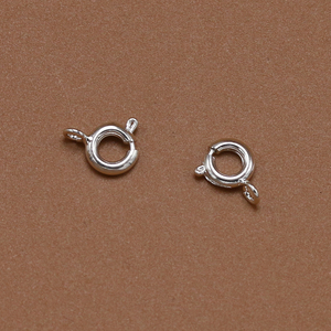 手链项链搭扣弹簧扣 k金配件项链扣黄金扣链接扣 diy合金饰品配件