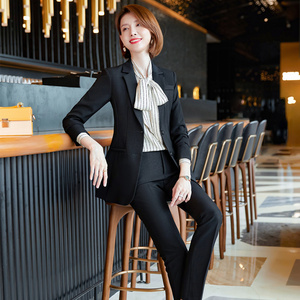 职场女装通勤ol气质西装套装时尚干练洋气讲师案场客服上班工作服