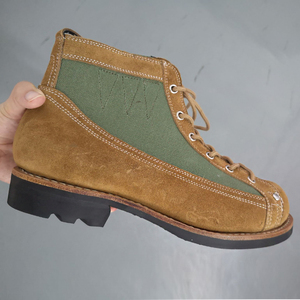 3516厂复刻55式伞兵靴 65式伞兵靴早期版圆头短脸工装靴马丁靴男