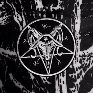 倒五芒星 山羊头 恶魔 666布标满100包邮 patch 布贴 暗黑小众 99