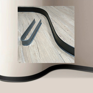 美通力克圆弧弯弧弧形阳角阴角铝合金踢脚线墙脚线地角墙角线包邮