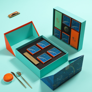 高档月饼包装盒8/12粒茶叶罐红酒礼盒空盒双层商务酒店送礼礼品盒