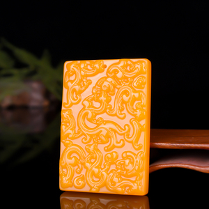 a德缘玉业淘宝墨绿玉九龙玉璧吊坠挂件蛇纹玉仿古龙玉石平安扣玉佩