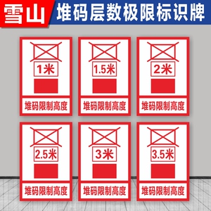 仓库限高标识牌