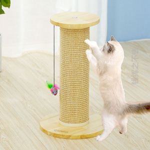 实木剑麻猫抓柱子猫抓板小型猫爬架猫抓架磨爪柱子猫咪用品玩具