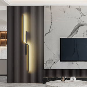 现代简约极简长条壁灯创意卧室床头客厅格栅电视沙发背景墙壁灯