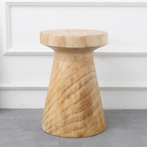 北欧创意实木墩凳摆件圆矮凳圆墩子边几木桩木墩椅床头柜凳子角几