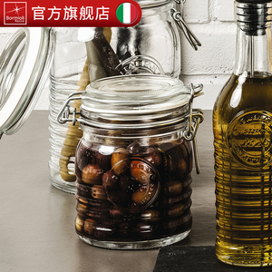 bormiolirocco玻璃密封罐意大利进口蜂蜜瓶陈皮咖啡豆防潮储存罐