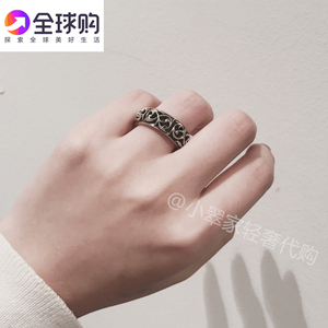 chrome hearts克罗心戒指永恒之藤蔓花藤藤情侣款男女纯银戒子