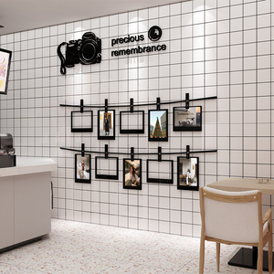 奶茶店墙壁装饰许心愿照片墙烘焙蛋糕房甜品站墙面创意布置贴纸画