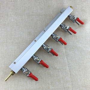 精酿啤酒co2气体分流一分2346打气调节开关调节阀二氧化碳分配器