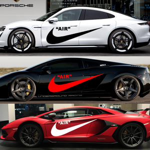 nike潮牌耐克大勾车贴创意个性车身拉花遮挡划痕车门汽车贴纸改装