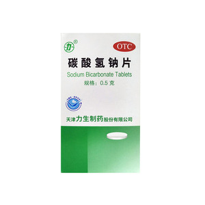 力 碳酸氢钠片100片 小苏打片 胃酸过多 碱化尿液及酸血症碱性