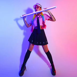 dj女主播爵士舞蹈跳舞衣服新款ds演出服装夜店酒吧gogo领舞套装