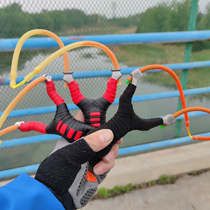 弹弓打鱼铁手单卡弓射鱼顶卡卡球单股不锈钢大弓门专用安全稳定圆