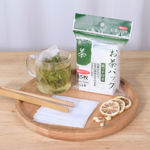 日本进口茶包袋一次性过滤网茶漏无纺布煎中药煲汤冲泡茶神器85枚