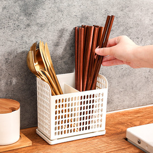 日本筷子笼家用滤水置物架家庭厨房餐具收纳盒调羹勺子筷篓筷子筒