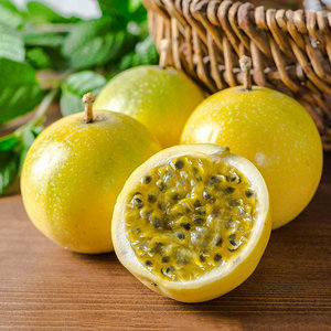 黄金百香果3斤装 台湾风味芭乐香,黄金酸甜比汁液充沛果粒饱满