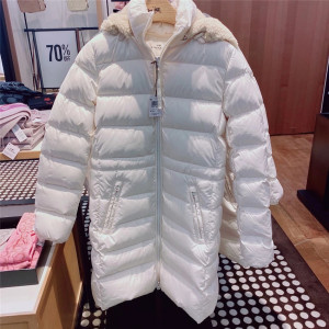 考拉美国代购coach/蔻驰奥莱新款女士长款羽绒服加厚保暖防寒6494