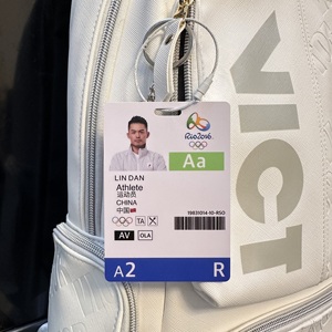 林丹李宗伟谌龙里约奥运会参赛卡牌羽毛球背包挂件羽毛球周边同款