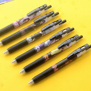 日本zebra斑马jj15中性笔火影忍者限定蜡笔小新日系黑笔按动0.