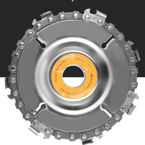 100角磨机链条锯片切割片茶台雕刻刀片木工125MM链条盘开槽圆锯片