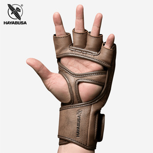 hayabusa隼真皮分指拳套半指手套漏指拳套男训练ufc实战拳套护腕