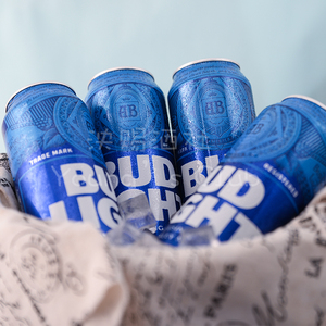 广州和城贸易有限公司淘宝整箱进口budlight蓝色百威旋盖轻畅饮啤酒