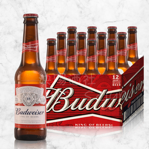 进口百威啤酒24瓶