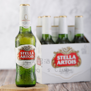 整箱原装进口 时代拉格啤酒 stella artois 330ml*24瓶 6月5号产