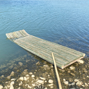 热销大浮力小竹筏船竹排橡皮划艇冲锋钓鱼捕渔塑料船气垫水上漂流