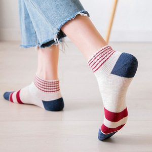 野界小白鞋袜子女短袜浅口ins潮短款夏季薄款透气日韩版搭配夏天
