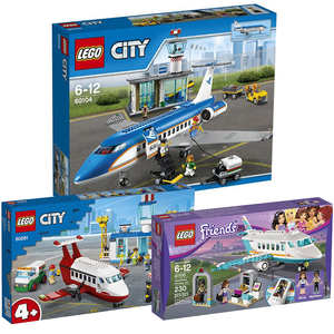 乐高60104中心机场航站楼客运心湖城私人喷气飞机60261积木41100