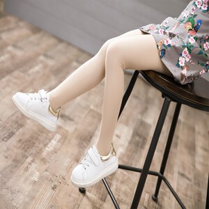 儿童连裤袜春秋季女童打底裤练功白色丝袜夏季薄款冰丝光滑跳舞袜