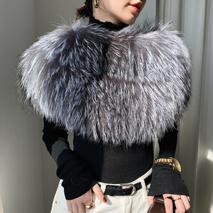 真皮草披肩狐狸毛
