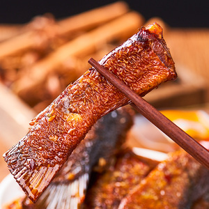 咪咪嘴黄金鱼尾26g*20包湖南特产洞庭鱼尾即食麻辣休闲小零食